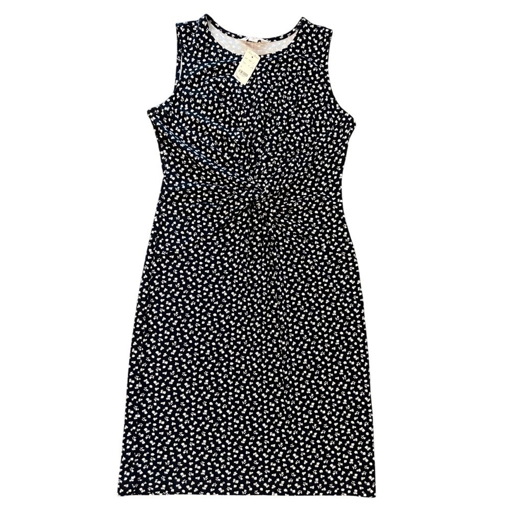 Brooks Brothers Red Fleece Sleeveless Floral Dress Size Small NWT Navy‎ White